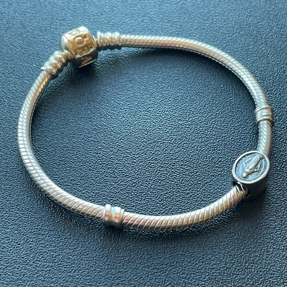 Miraculous Medal Sterling Silver Charm - PANDORA Bracelet Compatible - Picture 8 of 8